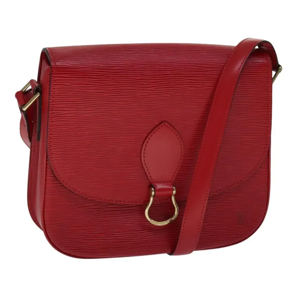 LOUIS VUITTON Epi Saint Cloud GM Shoulder Bag Red M52197